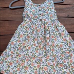 Cat & Jack Floral Kids Dress in Pink and Green Size 6/7